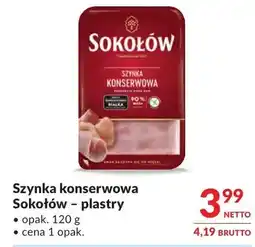 Makro Szynka konserwowa Sokołów - plastry oferta