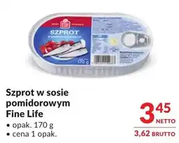 Makro Szprot w sosie pomidorowym Fine Life oferta