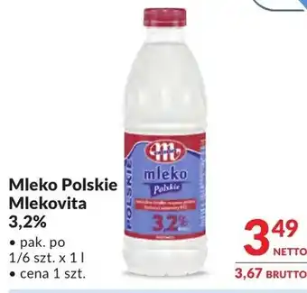 Makro Mleko Polskie Mlekovita 3,2% oferta