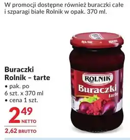 Makro Buraczki Rolnik - tarte oferta