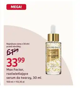Rossmann Serum rozświetlające Max Factor oferta