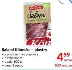 Makro Salami Könecke - plastry z pieprzem z papryką z czosnkiem oferta