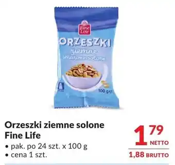 Makro Orzeszki ziemne solone Fine Life oferta