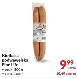 Makro Kiełbasa podwawelska Fine Life oferta