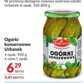 Makro Ogórki konserwowe Urbanek oferta