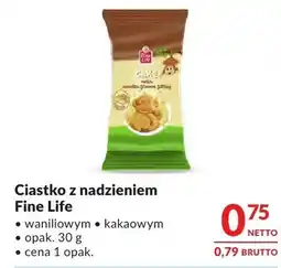 Makro Ciastko z nadzieniem Fine Life waniliowym kakaowym oferta
