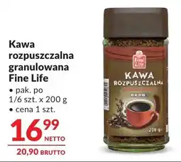 Makro Kawa rozpuszczalna granulowana Fine Life oferta