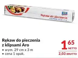 Makro Rękaw do pieczenia z klipsami Aro oferta