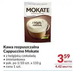 Makro Kawa rozpuszczalna Cappuccino Mokate z belgijską czekoladą śmietankową oferta