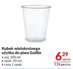 Makro Kubek wielokrotnego użytku do piwa Guillin oferta