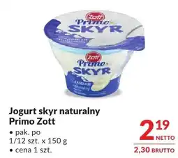 Makro Jogurt skyr naturalny Primo Zott oferta