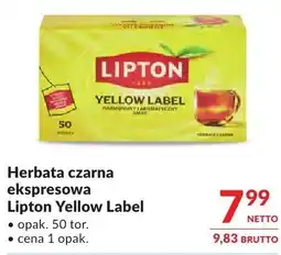 Makro Herbata czarna ekspresowa Lipton Yellow Label oferta