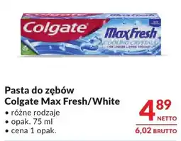 Makro Pasta do zębów Colgate Max Fresh/White różne rodzaje oferta
