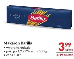 Makro Makaron Barilla oferta