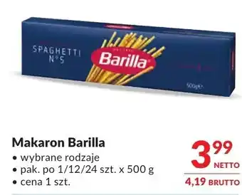 Makro Makaron Barilla oferta