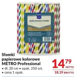 Makro Słomki papierowe kolorowe METRO Professional oferta