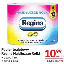 Makro Papier toaletowy Regina Najdłuższe Rolki oferta