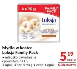 Makro Mydło w kostce Luksja Family Pack mleczko bawełniane i prowit. B5 oferta