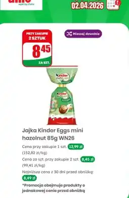 Dino Jajka mini hazelnut oferta