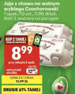 Delikatesy Centrum Jaja z chowu na wolnym wybiegu Czachorowski oferta