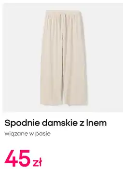 Pepco Spodnie damskie z lnem oferta