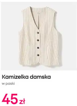 Pepco Kamizelka damska w paski oferta