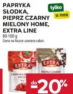 Stokrotka PAPRYKA SŁODKA, PIEPRZ CZARNY MIELONY HOME, EXTRA LINE oferta