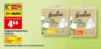 Biedronka Podpaski Femina Pure oferta