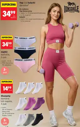 Biedronka Top lub kolarki damskie Lonsdale oferta