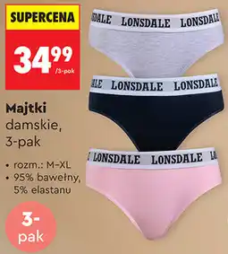 Biedronka Majtki damskie Lonsdale, 3-pak oferta