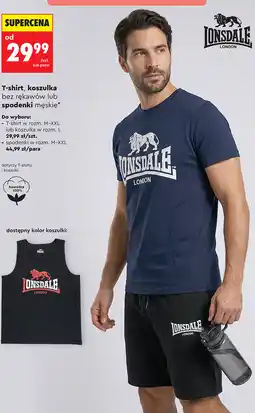 Biedronka T-shirt, koszulka bez rękawów lub spodenki męskie Lonsdale oferta