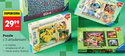 Biedronka Puzzle z 3 układankami oferta