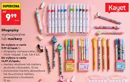 Biedronka Długopisy wymazywalne lub markery Kayet oferta