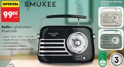 Biedronka Radio z głośnikiem Bluetooth SMUKEE oferta