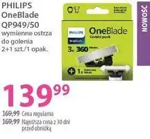 Hebe PHILIPS OneBlade QP949/50 wymienne ostrza do golenia 2+1 szt./1 opak oferta