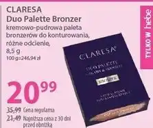 Hebe kremowo-pudrowa paleta bronzerów do konturowania CLARESA Duo Palette Bronzer oferta