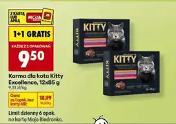 Biedronka Karma dla kota Kitty Excellence, 12x85 g oferta