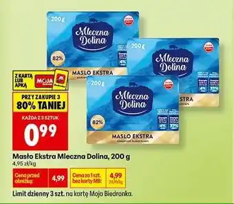 Biedronka Masło Ekstra Mleczna Dolina 200 g oferta