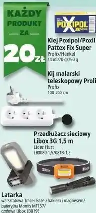 E.Leclerc Latarka warsztatowa Tracer Base z hakiem i magnesem/ bateryjna Montis MT157/ czołowa Libox LB0196 oferta