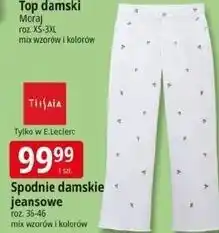 E.Leclerc Spodnie damskie jeansowe oferta