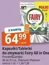E.Leclerc Kapsułki/Tabletki do zmywarki Fairy All in One oferta