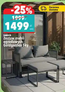 Biedronka SANICO Zestaw mebli ogrodowych Goldgarden Sky oferta