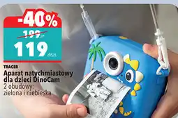Biedronka TRACER Aparat natychmiastowy dla dzieci DinoCam 2 obudowy: zielona i niebieska oferta