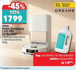 Biedronka DREAME Robot sprzątający L10S PRO ULTRA HEAT z funkcją mopowania i samoczyszczenia, biały oferta