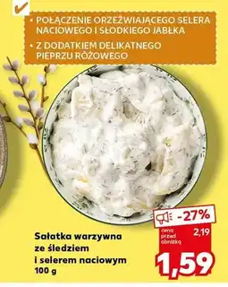 Kaufland Sałatka warzywna ze śledziem i selerem naciowym oferta