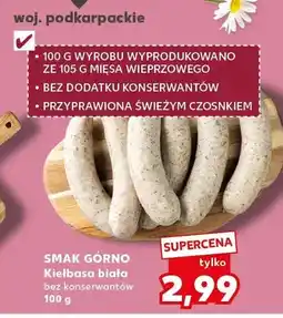 Kaufland Kiełbasa biała bez konserwantów oferta