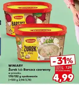 Kaufland Żurek lub Barszcz czerwony w proszku oferta