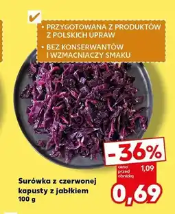 Kaufland Surówka z czerwonej kapusty z jabłkiem oferta