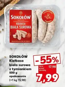 Kaufland Kiełbasa biała surowa z tymiankiem oferta