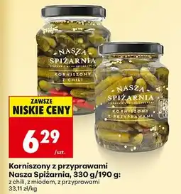 Biedronka Korniszony z miodem oferta